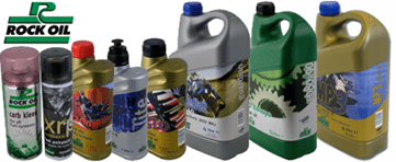 The Rock Oil motorcycle product range