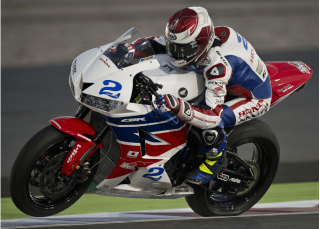 K-Tech equipped road racing motorcycle